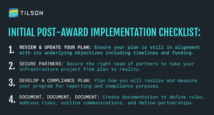 Initial Post-Award Implementation Checklist