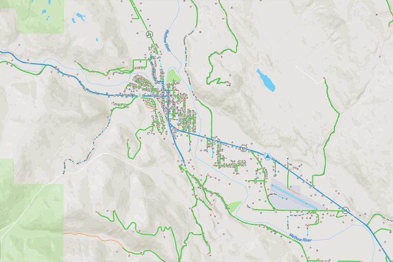 Map of Methow Valley, WA
